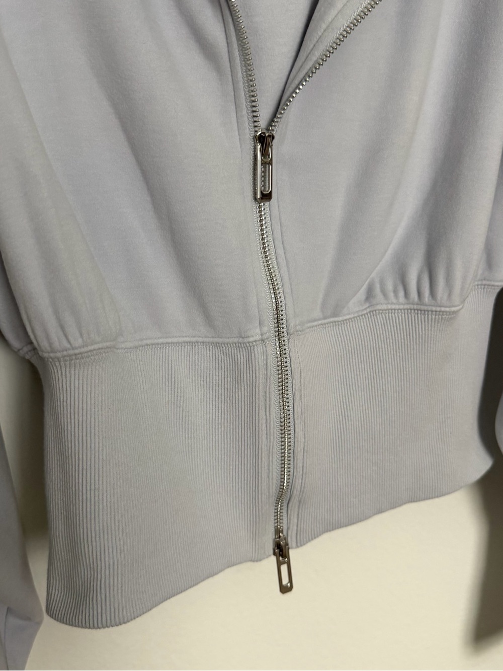 Women's Light Purple Zip-Front Lounge Hoodie - Picture 4 of 5